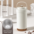 NORD Ceramic Tumbler — 500ml Vacuum-Insulated Coffee Cup